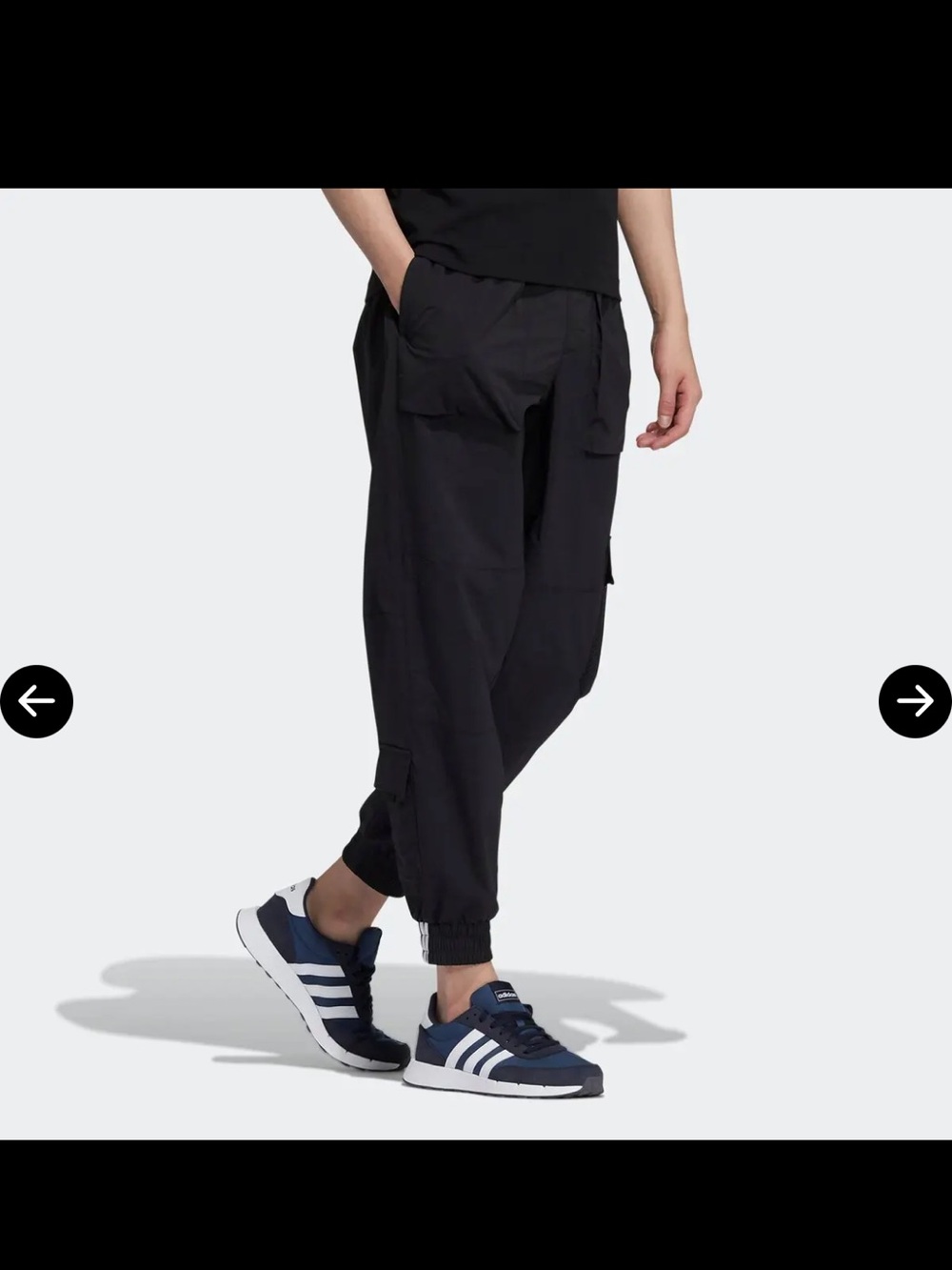 adidas neo CG TP1 Multiple Pockets Athletics Sports Cargo Pants in black Medium
